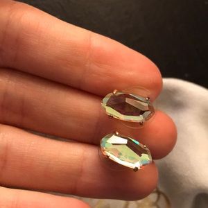 Kendra Scott Iridescent Rose gold studs